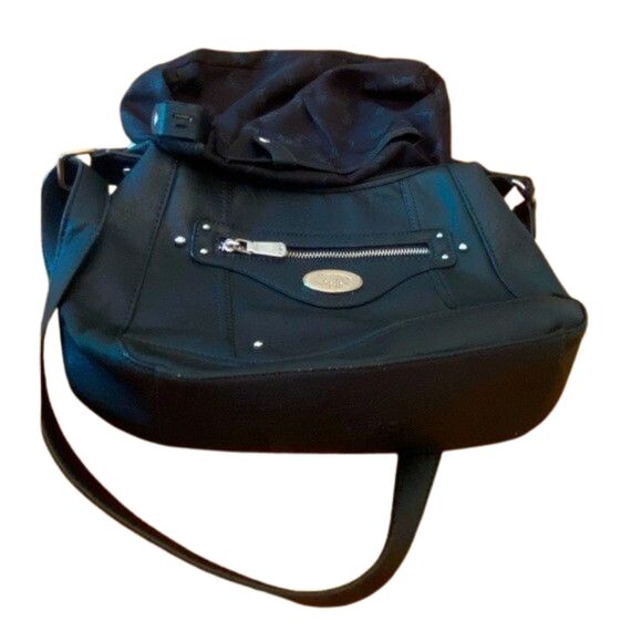 BOC Brown Crossbody Bag w/ Built-In Phone Charger USB Pocket Pre-Owned - Picture 2 of 5